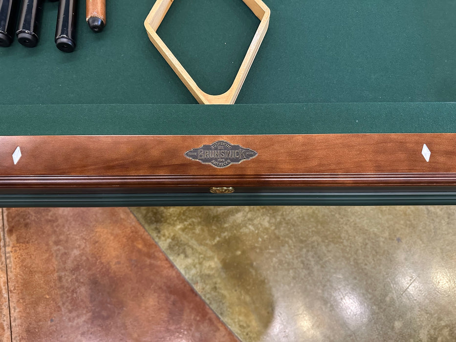 used Brunswick timber falls pool table logo