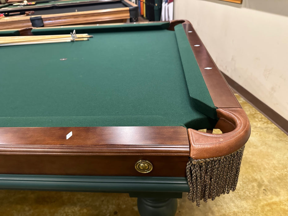 used Brunswick timber falls pool table pocket