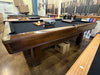 used brunswick 8' hawthorn pool table side view