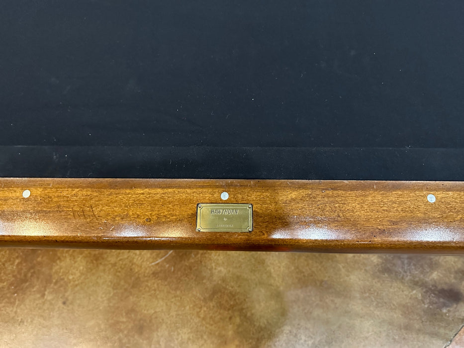 used brunswick 8' hawthorn pool table logo