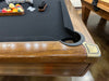used brunswick 8' hawthorn pool table corner