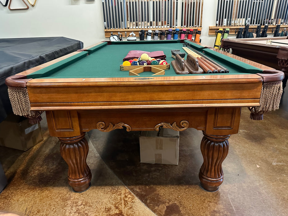 used brunswick dominion 8' pool table end