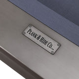 Plank and Hide Lexa pool table rail detail
