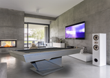Olhausen Matrix Pool Table fossil grey finish room