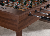 mid century modern foosball table corner detail