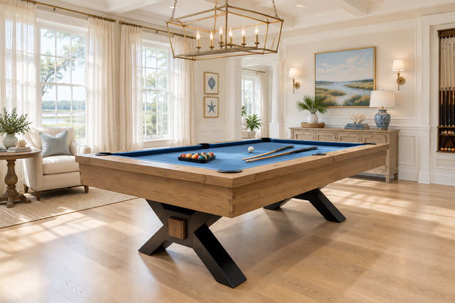 Plank and Hide Nichols pool table room rendering