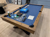 plank and hide nichols pool table 8' slate blue