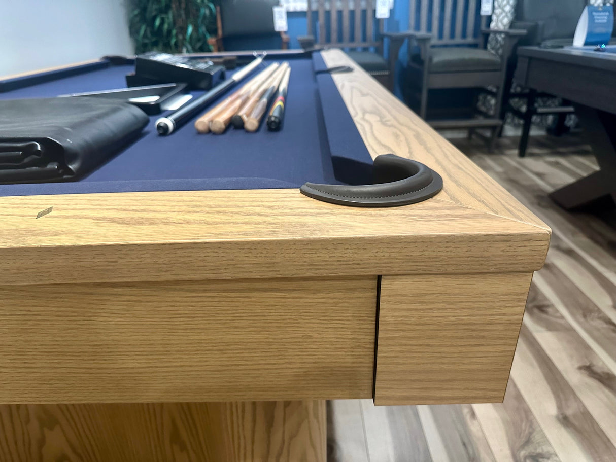 Oceanside pool table showroom rail detail