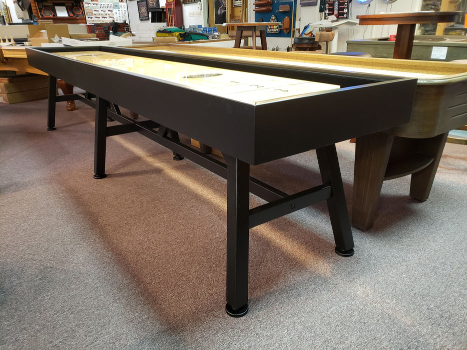 Olhausen alcove shuffleboard table showroom
