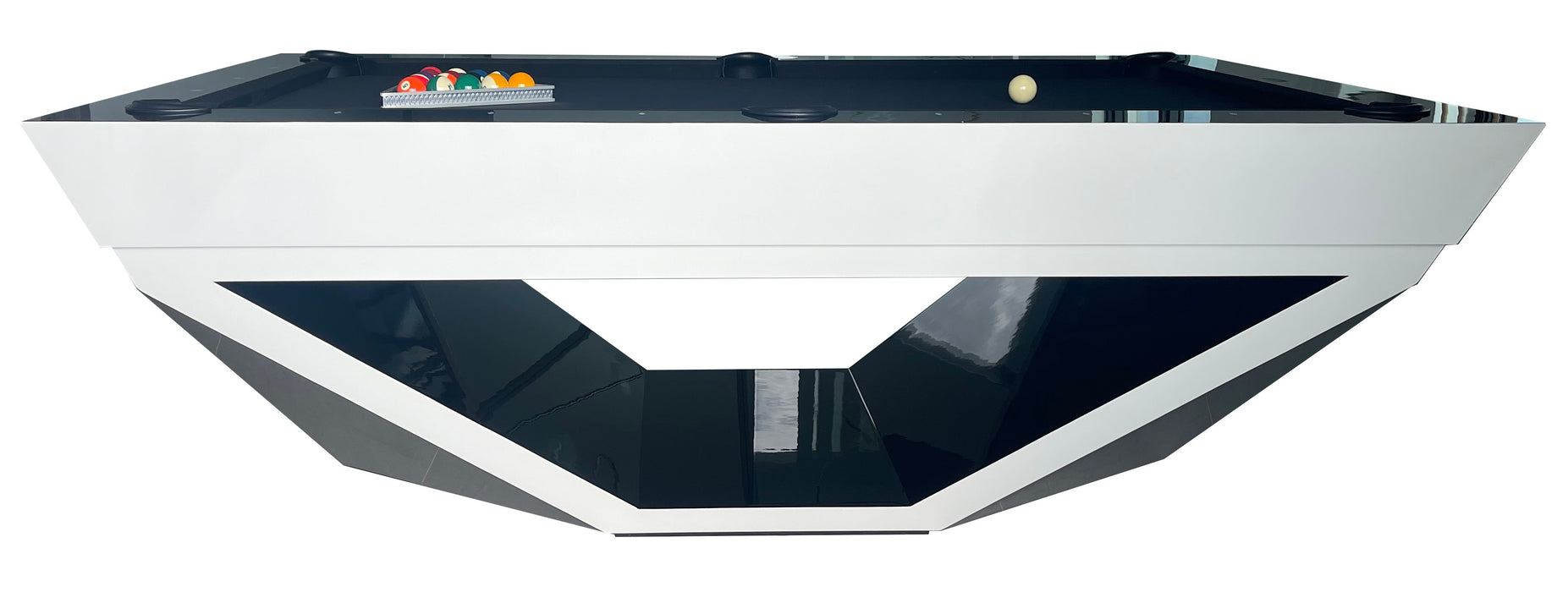 Olhausen Mirage pool table side view stock