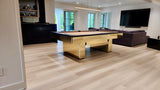 Olhausen monarch pool table polished brass with drawer room 2
