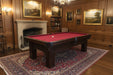 Olhausen Remington Pool Table espresso finish rendering in room