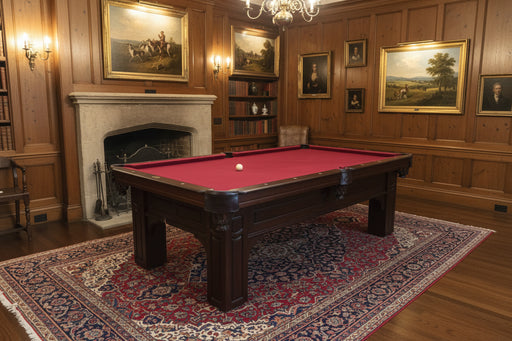 Olhausen Remington Pool Table espresso finish rendering in room