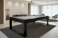 Olhausen Riviera pool table black lacquer finish rendering
