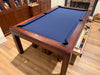 Olhausen townhouse dining pool table 7' Heritage Mahogany detail
