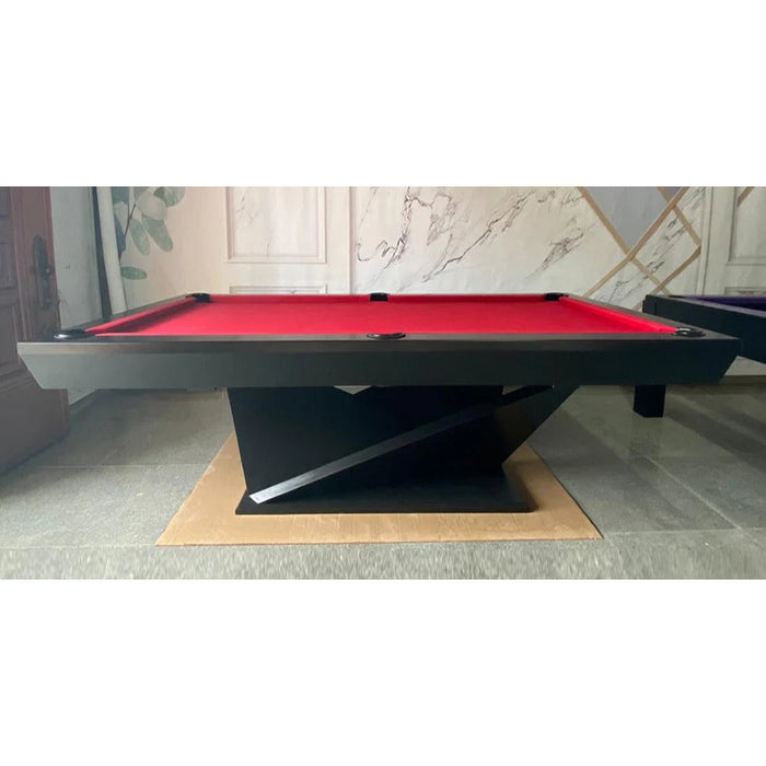 Olhausen Matrix Pool Table matte black lacquer finish