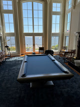 Origami Pool Table Smoke Glazed finish end