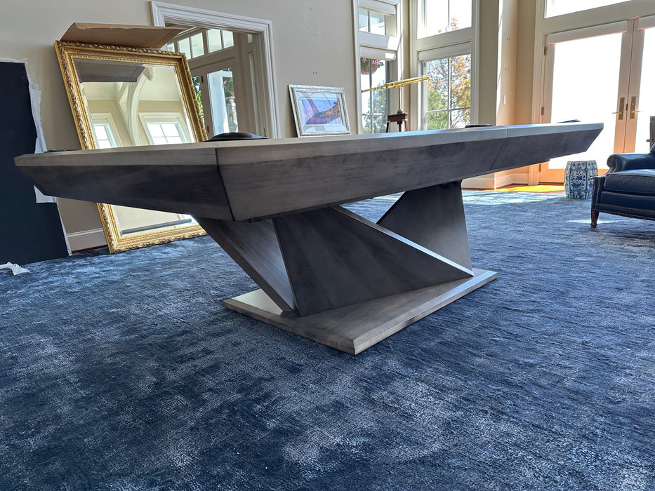 Origami Pool Table Smoke Glazed finish base