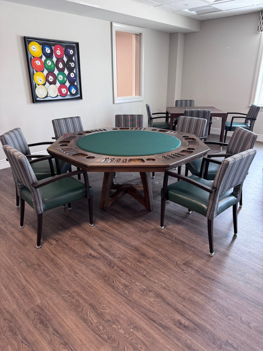 palisades poker game table detail