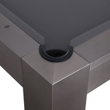 Plank and Hide Maxwell Pool table corner detail