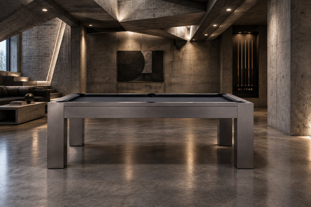 Plank and Hide Maxwell Pool table room rendering