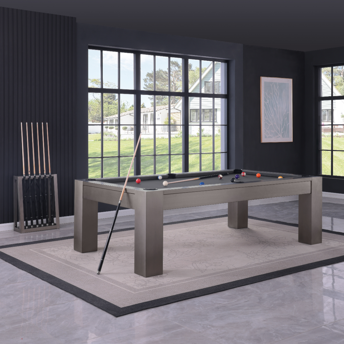 Plank and Hide Maxwell Pool table room stock