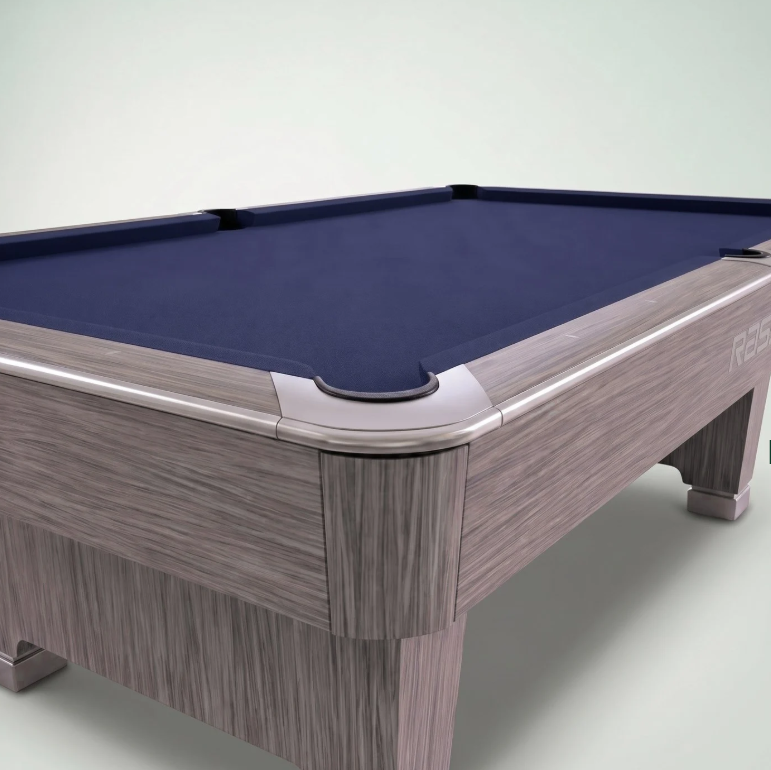 Rasson Hero Pool Table Sarum Strand finish corner detail stock