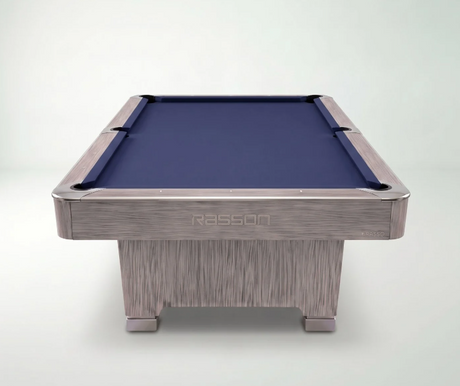 Rasson Hero Pool Table Sarum Strand finish end view stock