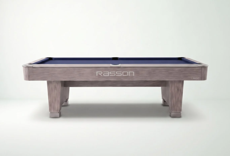 Rasson Hero Pool Table Sarum Strand finish side view stock