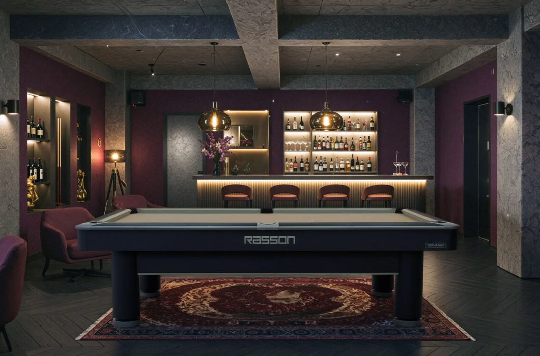 Rasson Iron Man pool table room rendering 1
