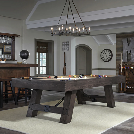 american heritage savannah pool table charcoal finish main