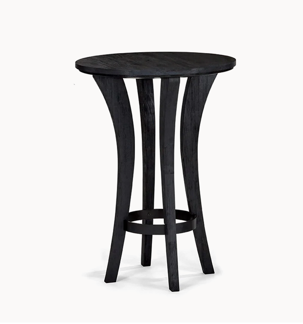 brunswick centennial pub table black wire brush finish