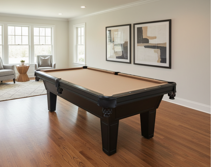 true billiards amerigo pool table room rendering