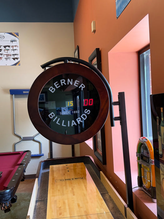 used Berner Pro 12' shuffleboard table scorer 3