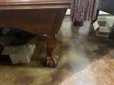 Used Brunswick Bradford 8' mahogany pool table leg