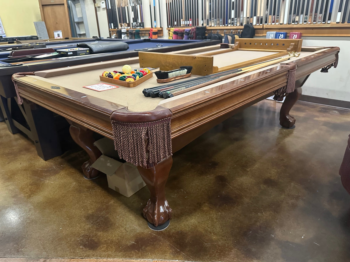 Used Brunswick Bradford 8' mahogany pool table main
