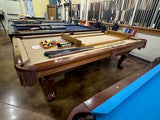 Used Brunswick Bradford 8' mahogany pool table side