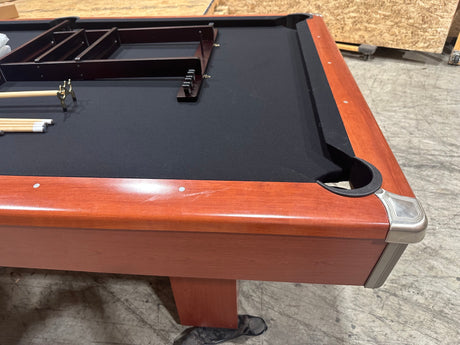 used Brunswick Contender 8' Pool Table coerner