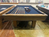 used brunswick hawthorn 8' pool table end view