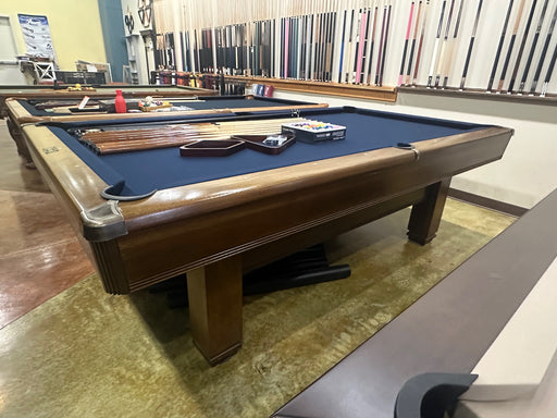 used brunswick hawthorn 8' pool table side view