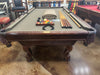 Used Gandy 8' pool table end view