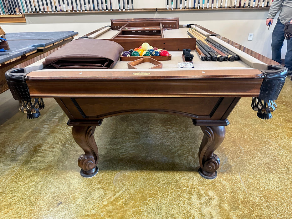 used olhausen 8' santa ana pool table end