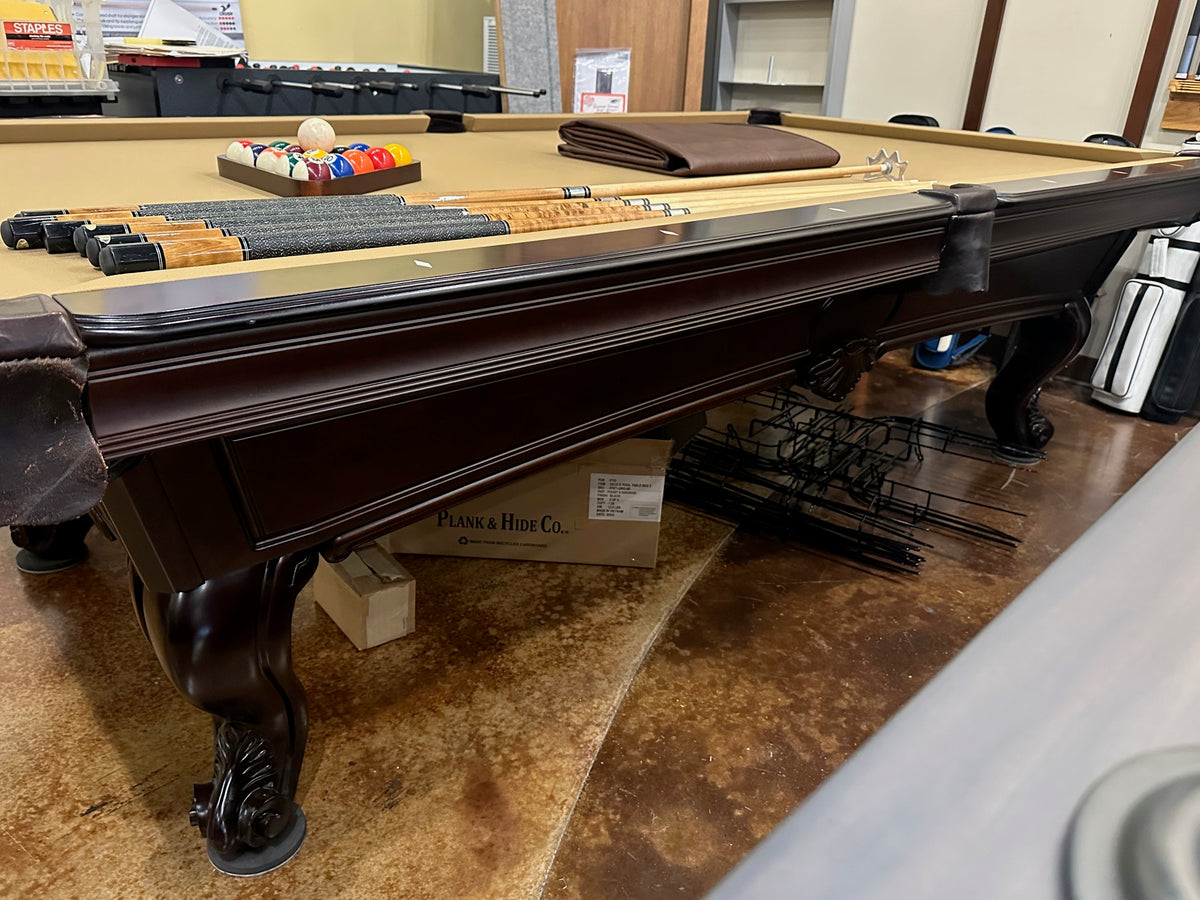 Used Olhausen Montrachet 9' Pool table side view