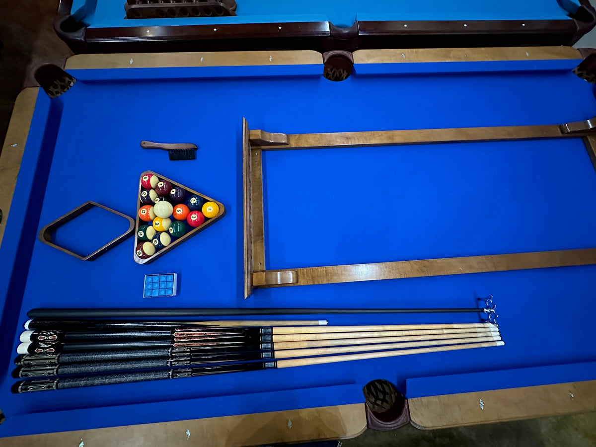 Used Olhausen Classic 8' American Walnut pool table accessories