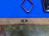 Used Olhausen Classic 8' American Walnut pool table logo