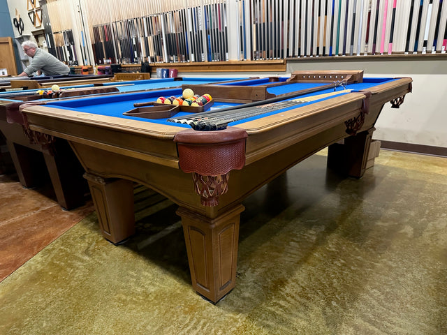 Used Olhausen Classic 8' American Walnut pool table main