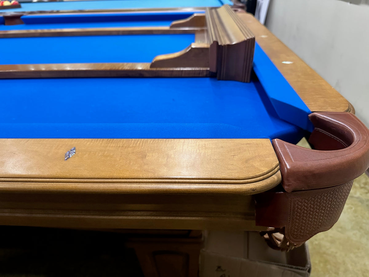 Used Olhausen Classic 8' American Walnut pool table corner