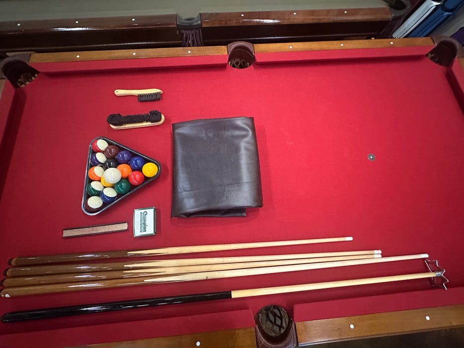 used olhausen sheraton 7' pool table accessories