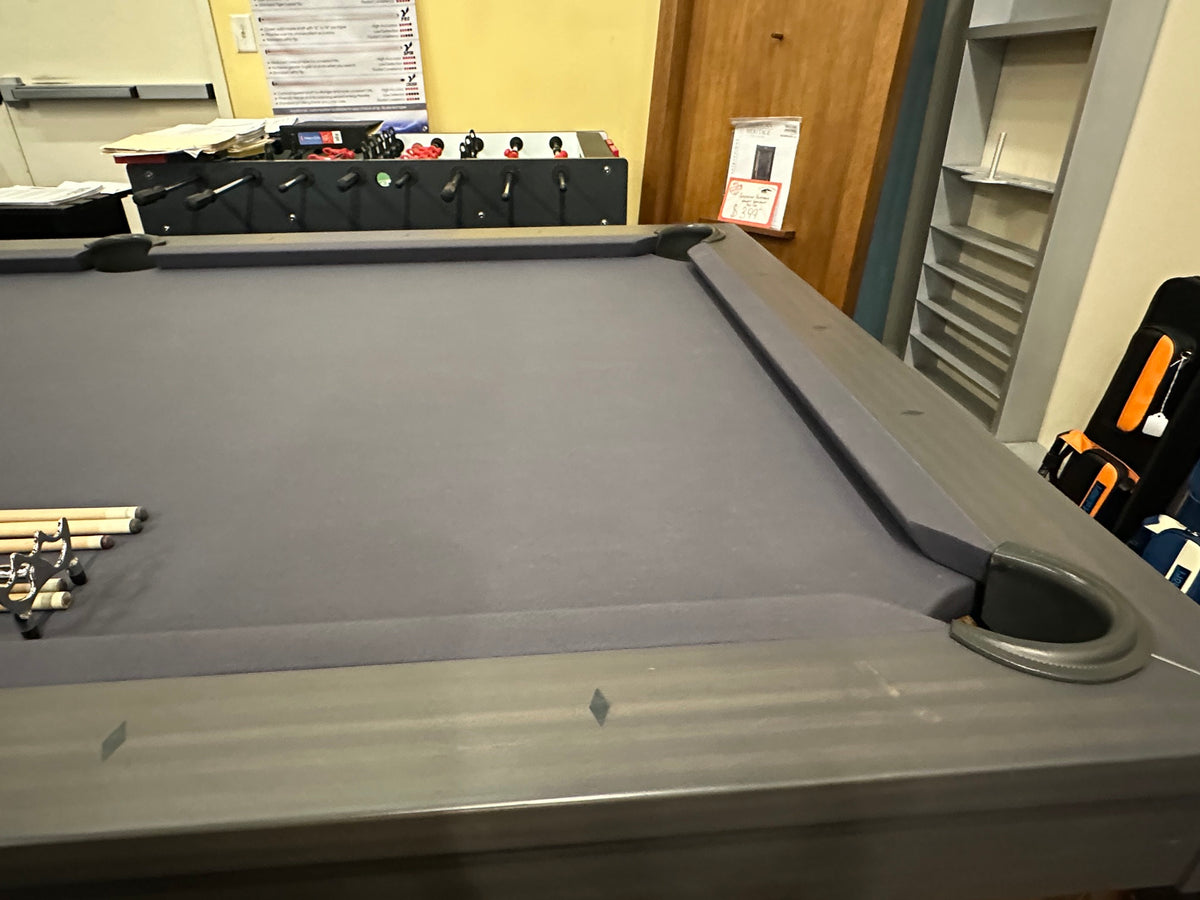 used olhausen west end 8' pool table rail detail