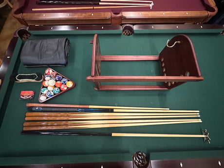 Used Olhausen Eclipse 8' Cherry pool table accessories